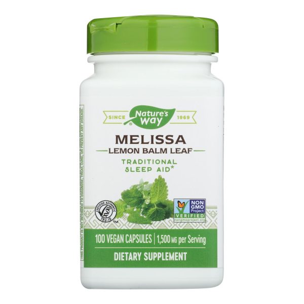 Nature's Way - Melissa Leaves - 100 Capsules - Image 2