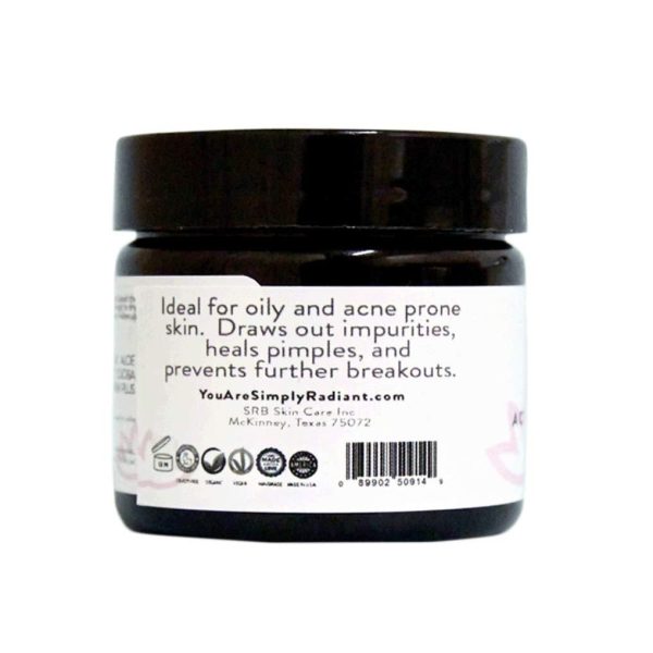 Glimmer Goddess Organic Face Mask to Unclog Pores and Reduce Blackheads   Activated Charcoal 2 oz - Image 7
