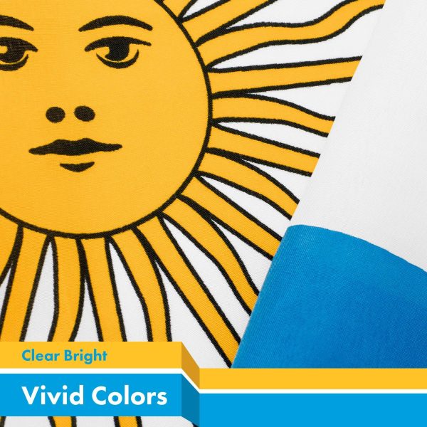 Argentina (Argentinian) Flag 150D Printed Polyester 3x5 Ft - Image 3
