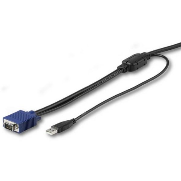StarTech.com 15 ft. (4.6 m) USB KVM Cable for StarTech.com Rackmount Consoles - VGA and USB KVM Console Cable (RKCONSUV15) - Image 2