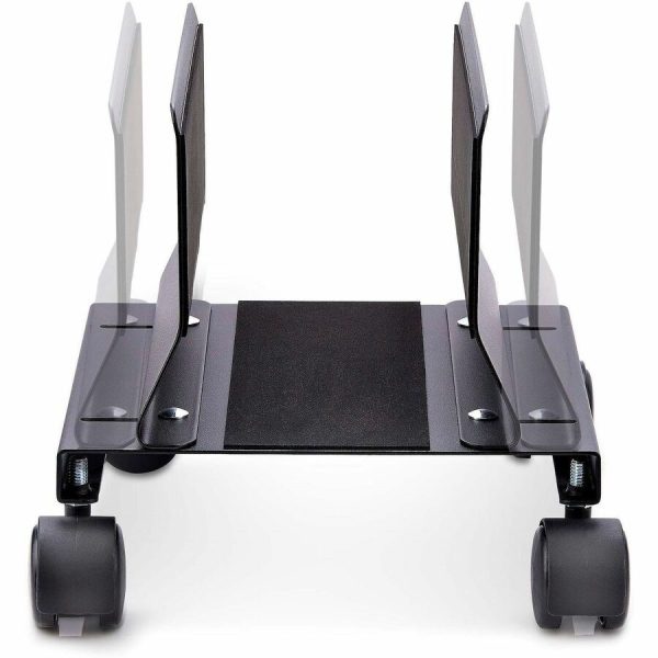 StarTech.com Computer Tower Cart, Rolling CPU Caddy on Wheels, Max 46.3lb/21kg, Adjustable PC Case Mount, Floor Stand Dolly, Steel, TAA - Image 2