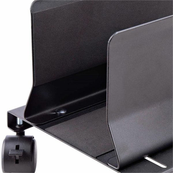 StarTech.com Computer Tower Cart, Rolling CPU Caddy on Wheels, Max 46.3lb/21kg, Adjustable PC Case Mount, Floor Stand Dolly, Steel, TAA - Image 4