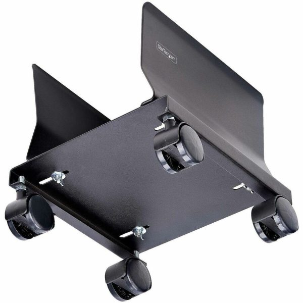 StarTech.com Computer Tower Cart, Rolling CPU Caddy on Wheels, Max 46.3lb/21kg, Adjustable PC Case Mount, Floor Stand Dolly, Steel, TAA - Image 8