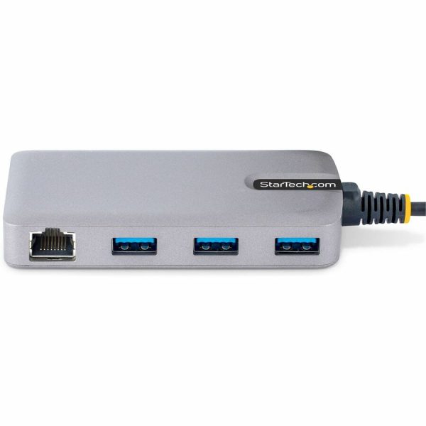 StarTech.com 3-Port USB-C Hub with Ethernet, 3x USB-A Ports, GbE, 5Gbps, Bus-Powered, 1ft/30cm Cable, Portable USB Type-C Expansion Hub - Image 7