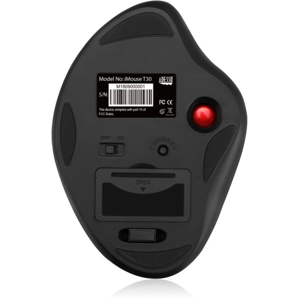 Adesso iMouse T30 - Wireless Programmable Ergonomic Trackball Mouse - Image 4