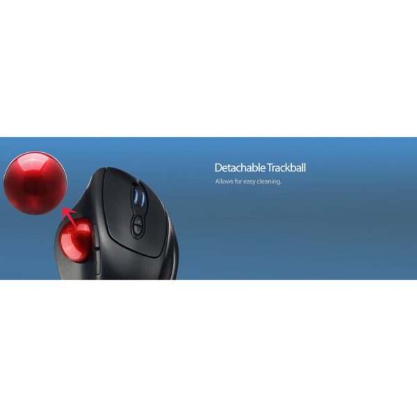 Adesso iMouse T30 - Wireless Programmable Ergonomic Trackball Mouse - Image 8
