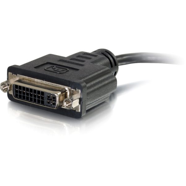 C2G 8in HDMI to DVI Adapter Converter Dongle - M/F Black - Image 2