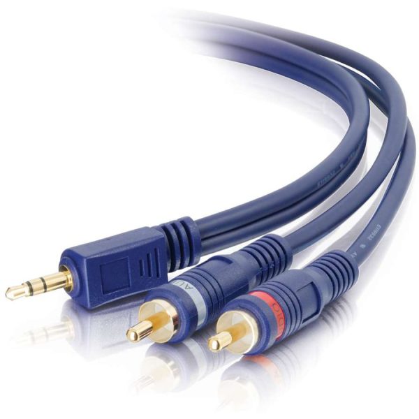 C2G 6ft Velocity One 3.5mm Stereo Male to Two RCA Stereo Male Y-Cable - Image 2