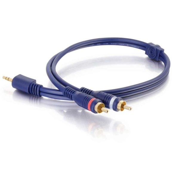 C2G 6ft Velocity One 3.5mm Stereo Male to Two RCA Stereo Male Y-Cable - Image 3
