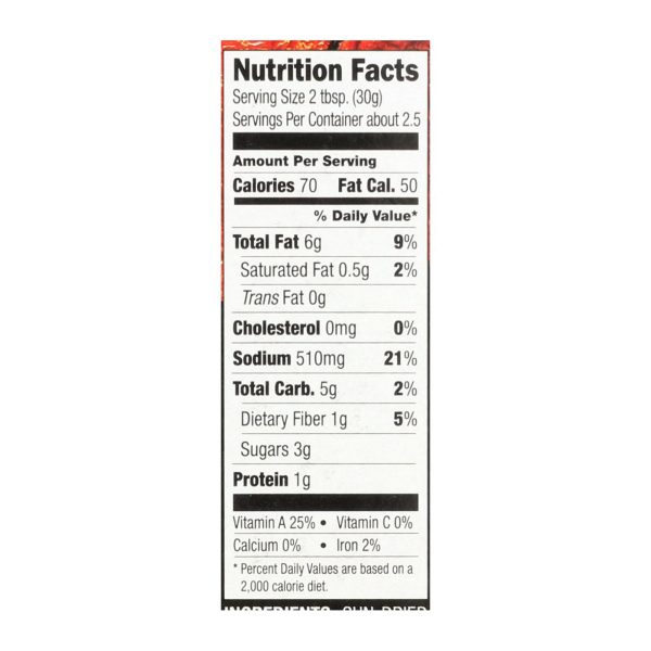 Amore - Sun Dried Tomato Paste Tube - Case of 12 - 2.8 oz