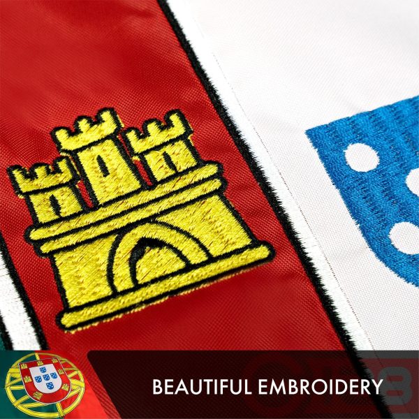 Portugal Portuguese Flag 3x5 Ft 5-Pack Double-sided Embroidered Polyester By G128 - Image 4