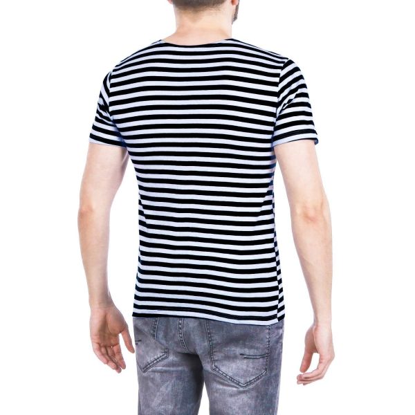 Genuine Russian Black Striped Paratrooper Short Sleeved Top T Shirt - Image 4
