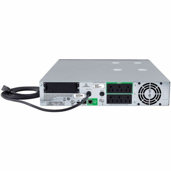 APC Smart-UPS, Line Interactive, 1000VA, Rackmount 2U, 120V, 6x NEMA 5-15R outlets, SmartConnect Port+SmartSlot, AVR, LCD - Image 3