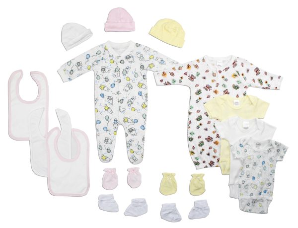 Newborn Baby Girls 15 Pc  Baby Shower Gift Set Ls_0117