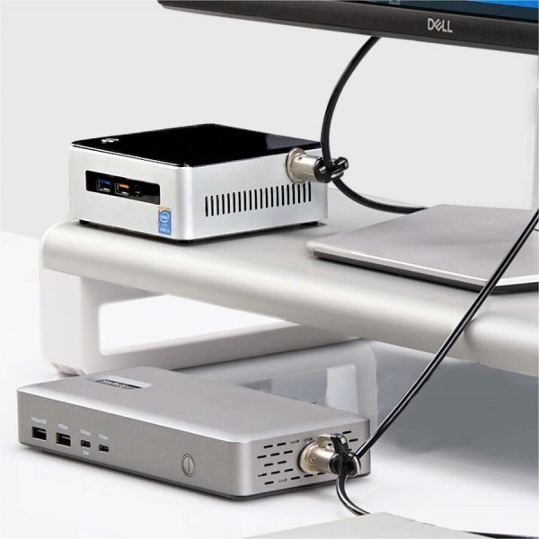 StarTech.com Laptop/Desktop & Peripheral Lock Kit, 9.8ft (3m) Steel Cable, Theft-Deterring Security Lock, K-Slot, For 3x Devices - Image 3