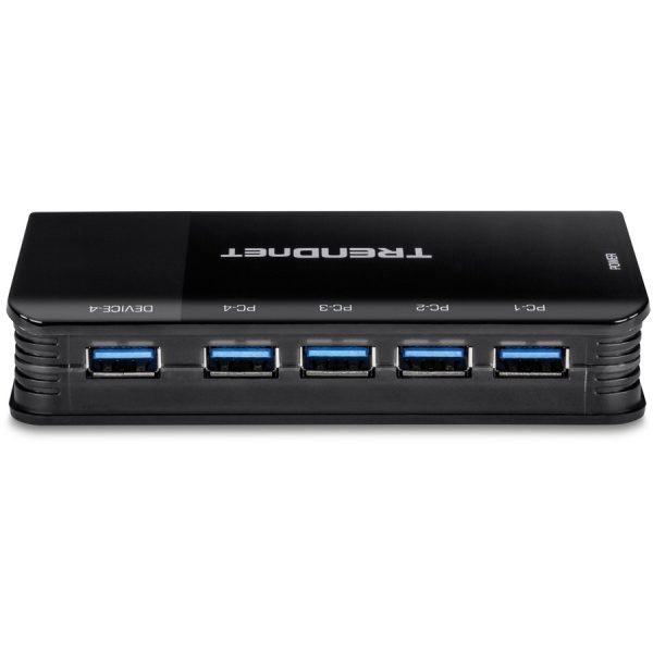 TRENDnet 4 Computer 4-Port USB 3.1 Sharing Switch, TK-U404, 4 x USB 3.1 for Computers, 4 x USB 3.1 for Devices, Flash Drive Sharing, Scanners, Printers, Mouse, Keyboard, Windows & Mac Compatible - Image 6
