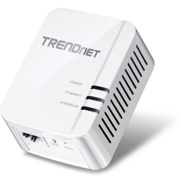 TRENDnet Powerline 1300 AV2 Adapter Kit, Includes 2 x TPL-422E Powerline Ethernet Adapters, IEEE 1905.1 & IEEE 1901, Gigabit Port, Range Up To 300m (984 ft), Simple Installation, White, TPL-422E2K - Image 2