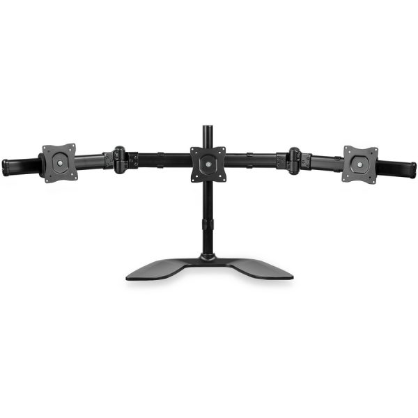 StarTech.com Triple Monitor Stand, Crossbar, Steel & Aluminum, For VESA Mount Monitors up to 27"(17.6lb/8kg), Monitor Stand, 3 Monitor Arm - Image 6
