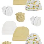 Baby Boy, Baby Girl, Unisex Infant Caps And Mittens (pack Of 12) Nc_0331