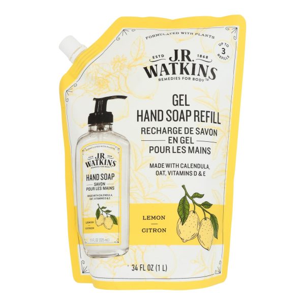 J.R. Watkins - Hand Soap Gel Refill Lemon - Case of 3-34 FZ - Image 2