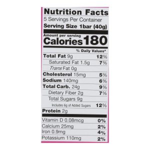 Pamela's Products - Oat Spice Whenever Bars - Raisin Walnut - Case of 6 - 1.41 oz.