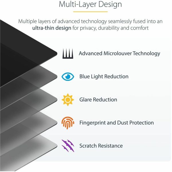 StarTech.com 4-Way Privacy Screen For 11-inch iPad Pro, For Portrait/Landscape Orientations, Touch-Enabled, +/- 30 Deg. View, Matte Finish - Image 6