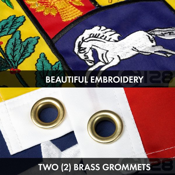 G128 Combo Pack: USA American Flag 3x5 Ft Embroidered Stars & Venezuela (Venezuelan) Flag 3x5 Ft Double-sided Embroidered 210D - Image 7