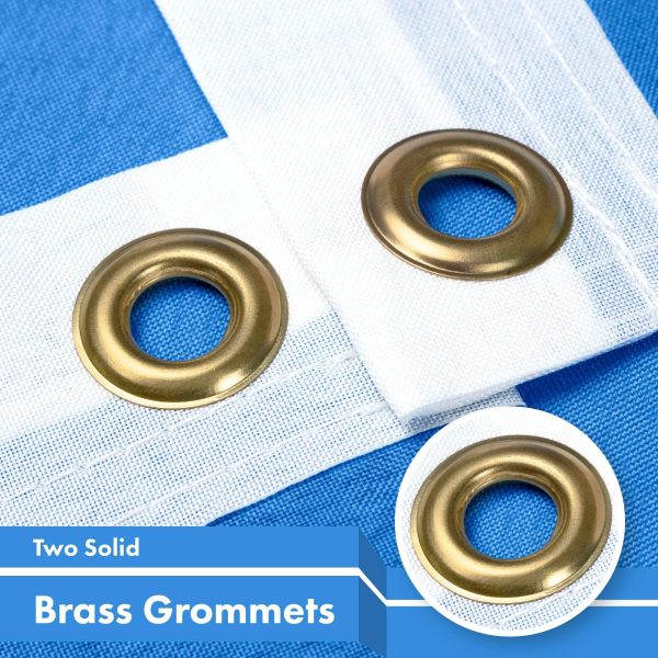 G128 2 Pack: Somalia (Somali) Flag | 3x5 feet | Printed 150D Indoor/Outdoor, Vibrant Colors, Brass Grommets, Quality Polyester, Much Thicker More Durable Than 100D 75D Polyester - Image 2