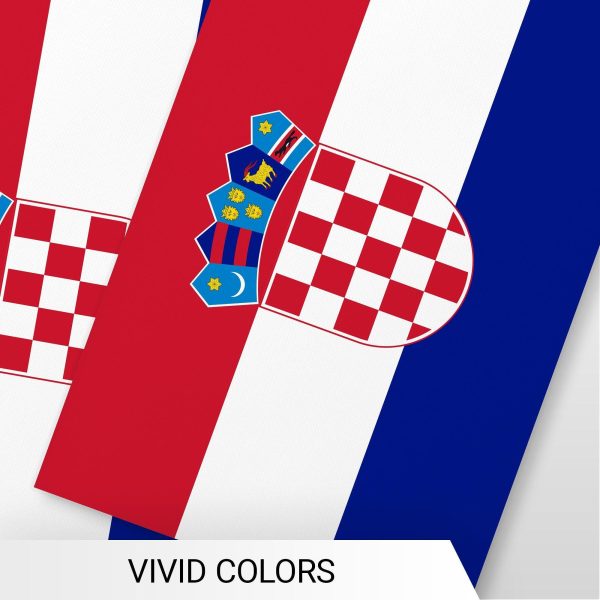 G128 Croatia Croatian Bunting Banner | Flag 8.2 x 5.5 Inch, Full String 33 Feet | Printed 150D Polyester, Decorations For Bar, School, Festival Events Celebration - Image 6