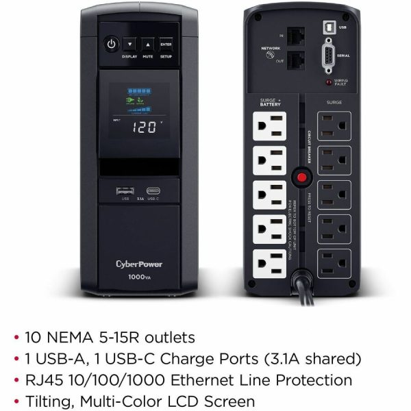 CyberPower CP1000PFCLCD PFC Sinewave UPS Systems - Image 2