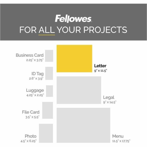 Fellowes Letter-Size Thermal Laminating Pouches - Image 9