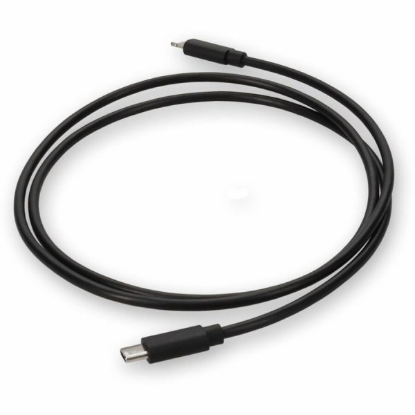 3ft (1m) USB-C 3.1 to Lightning Cable Male to Male Black TPE Cable - Image 2