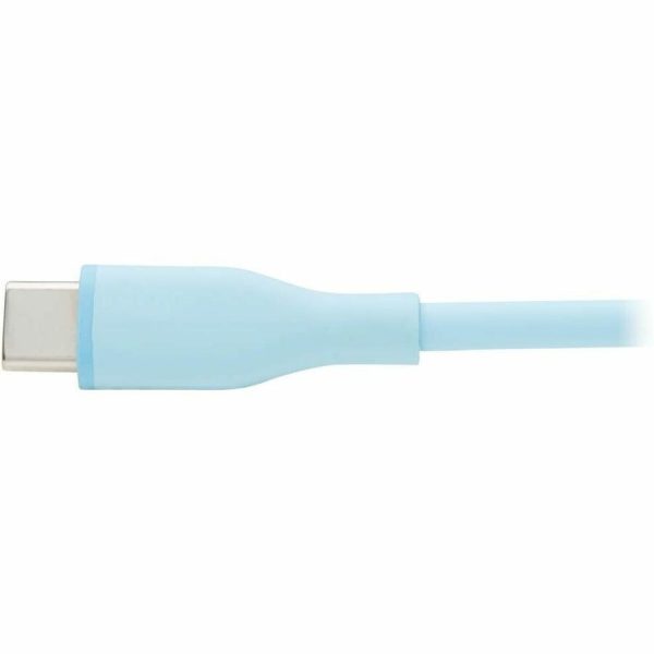 Eaton Tripp Lite Series Safe-IT USB-A to USB-C Antibacterial Cable, USB 2.0, Ultra Flexible (M/M), Light Blue, 6 ft. (1.8 m) - Image 7