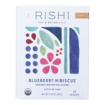 Rishi Organic Tea - Blueberry Hibiscus - Case of 6 - 15 Bags