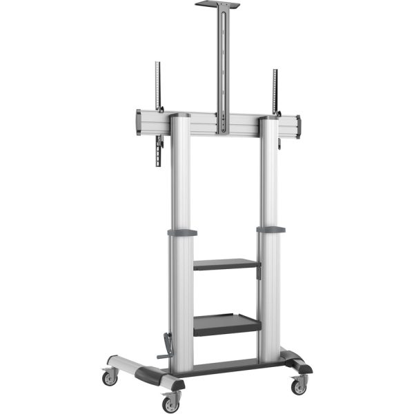 Eaton Tripp Lite Series Safe-IT Heavy-Duty Rolling TV Cart with Height-Adjusting Crank Handle for 60 to 100-inch Displays - Image 4