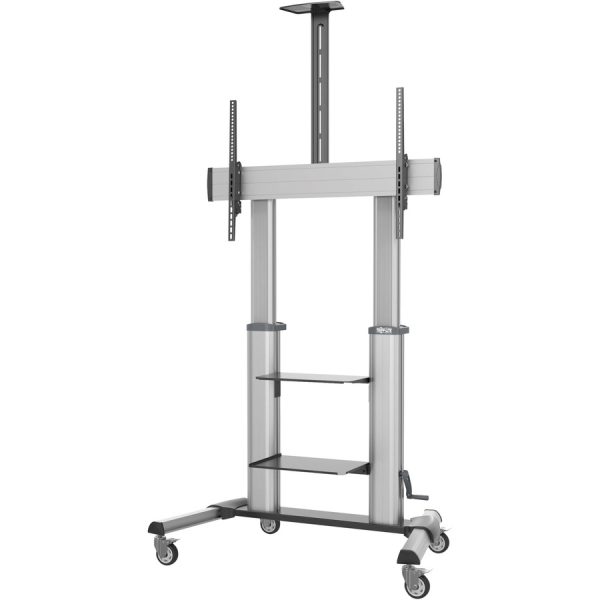 Eaton Tripp Lite Series Safe-IT Heavy-Duty Rolling TV Cart with Height-Adjusting Crank Handle for 60 to 100-inch Displays - Image 5