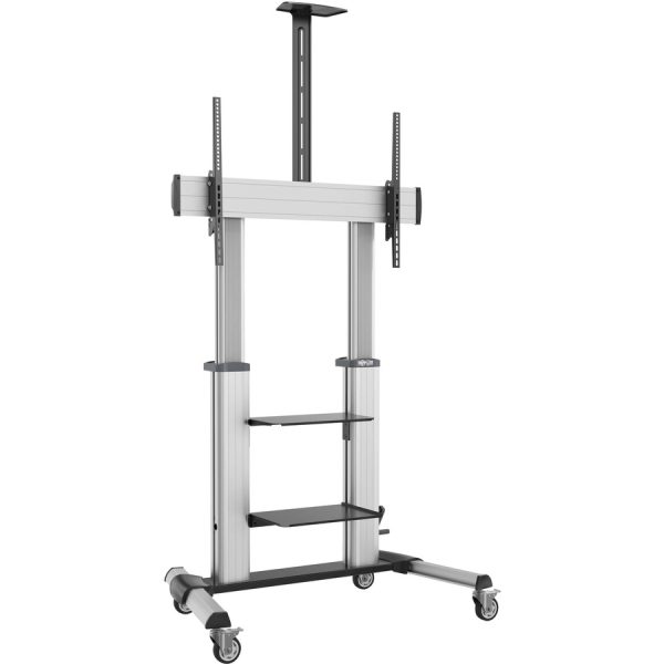 Eaton Tripp Lite Series Safe-IT Heavy-Duty Rolling TV Cart with Height-Adjusting Crank Handle for 60 to 100-inch Displays - Image 6