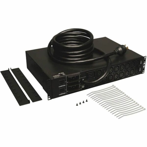 Eaton Tripp Lite Series 5.5kW Single-Phase Local Metered PDU, 208/230V Outlets (16 C13 & 2 C19), L6-30P, 12 ft. (3.66 m) Cord, 2U Rack-Mount, TAA - Image 2