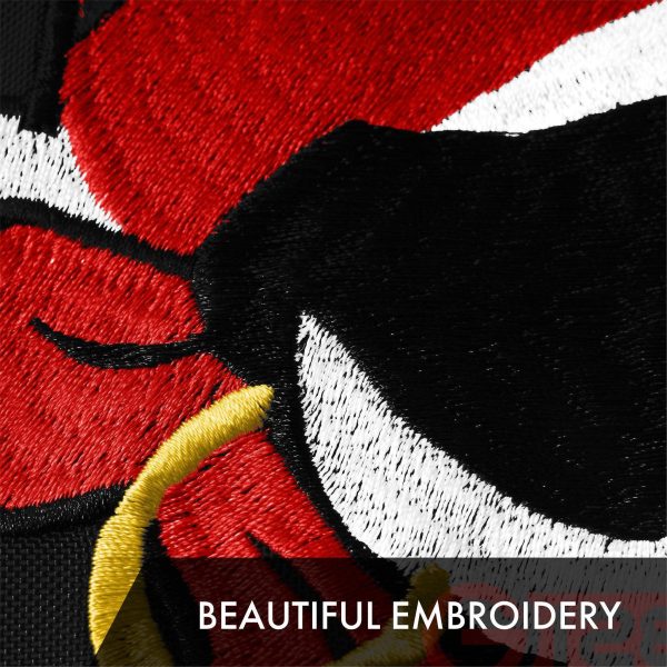 G128 2 Pack: Pirate Jolly Roger Red Head Scarf Flag | 20x30 In | ToughWeave Series Embroidered 300D Polyester | Novelty Flag, Embroidered Design, Indoor/Outdoor, Brass Grommets - Image 3