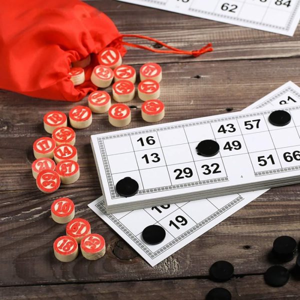 Russian Lotto Board Games   Russian Bingo Games for Family   Tambola Kit of Wood Barrels Bingo Cards Chips   Juego De Loteria Game Rusa   Loto Souvenirs - Image 2