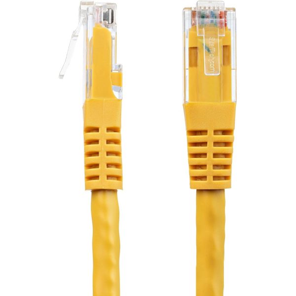 StarTech.com 25ft CAT6 Ethernet Cable - Yellow Molded Gigabit - 100W PoE UTP 650MHz - Category 6 Patch Cord UL Certified Wiring/TIA - Image 3