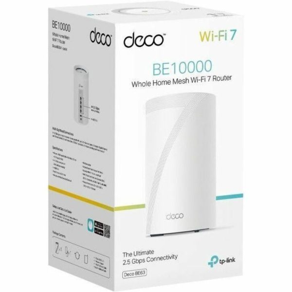 TP-Link Deco BE63 Wi-Fi 7 IEEE 802.11 a/b/g/n/ac/ax/be Ethernet Wireless Router - Image 4