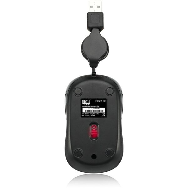 Adesso iMouse S8B - USB Illuminated Retractable Mini Mouse - Image 3