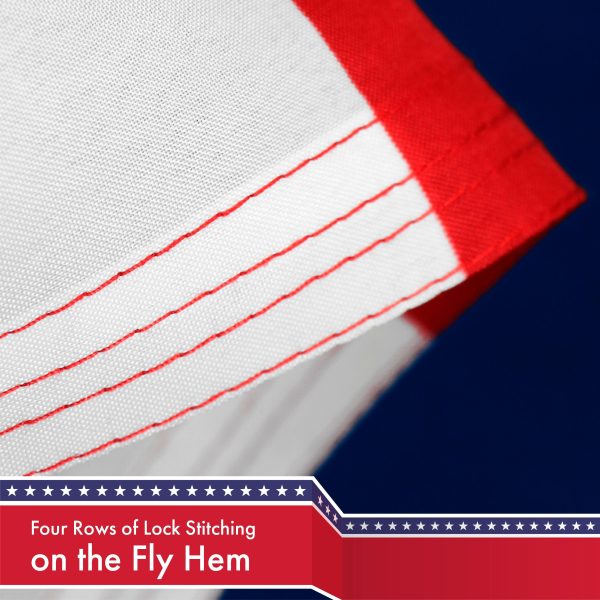 Betsy Ross Flag 3x5 Ft 3-Pack 150D Printed Polyester By G128 - Image 5