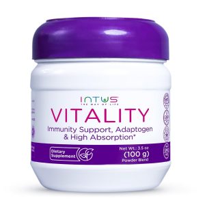 Intus Vitality | Ayurvedic Blend with Holy Basil Cinnamon Black Pepper and Ginger | Formulated with Adaptogens and Antioxidants for Overall Wellness | Herbal Supplement for Holistic Health | 3.5 oz