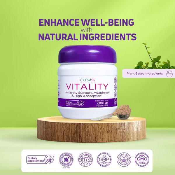 Intus Vitality | Ayurvedic Blend with Holy Basil Cinnamon Black Pepper and Ginger | Formulated with Adaptogens and Antioxidants for Overall Wellness | Herbal Supplement for Holistic Health | 3.5 oz - Image 5