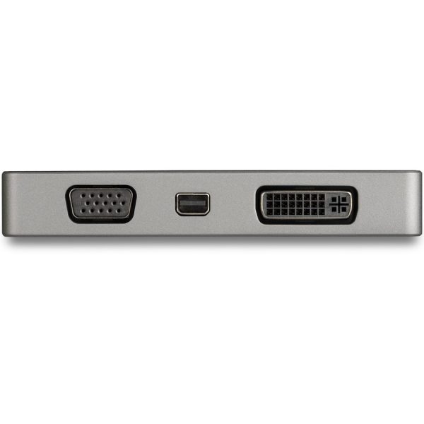 StarTech.com USB C Multiport Video Adapter 4-in-1 - 95W Power Delivery - Space Gray - Aluminum - 4K60Hz - Wrap-Around Cable - USB C Adapter (CDPVDHMDPDP) - Image 5