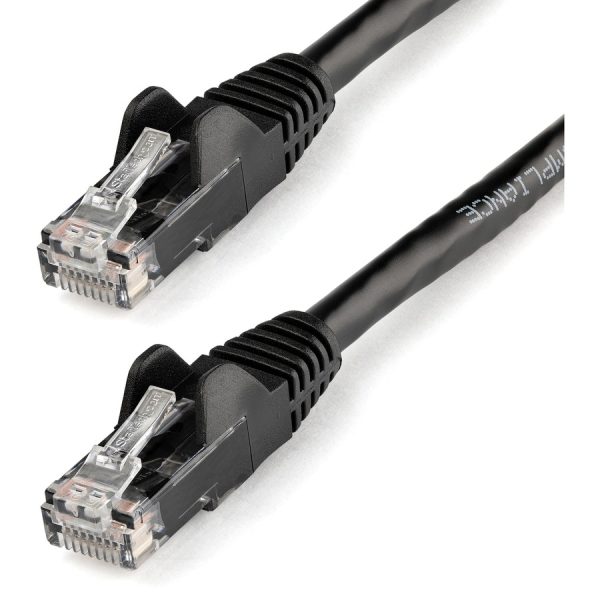 StarTech.com 15ft CAT6 Ethernet Cable - Black Snagless Gigabit - 100W PoE UTP 650MHz Category 6 Patch Cord UL Certified Wiring/TIA