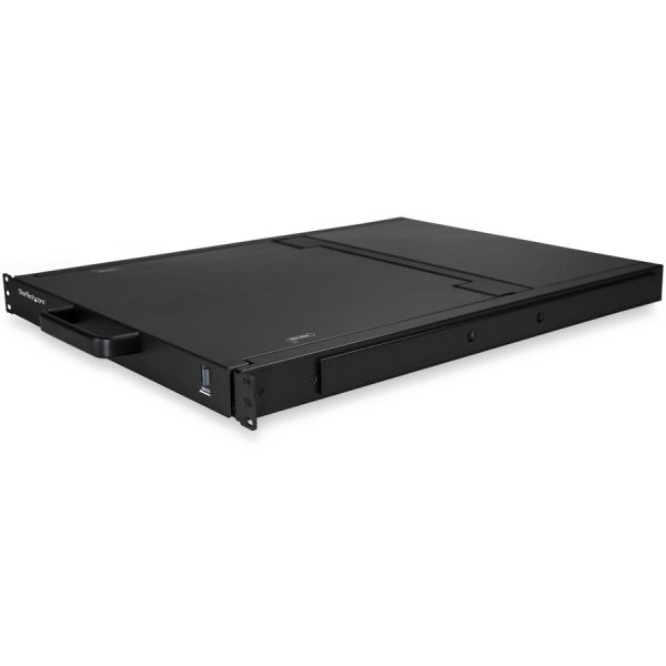 StarTech.com 16 Port Rackmount KVM Console w/ Cables - Integrated KVM Switch w/ 17" LCD - 1U LCD KVM Drawer 50000 MTBF - USB + VGA Support - Image 4