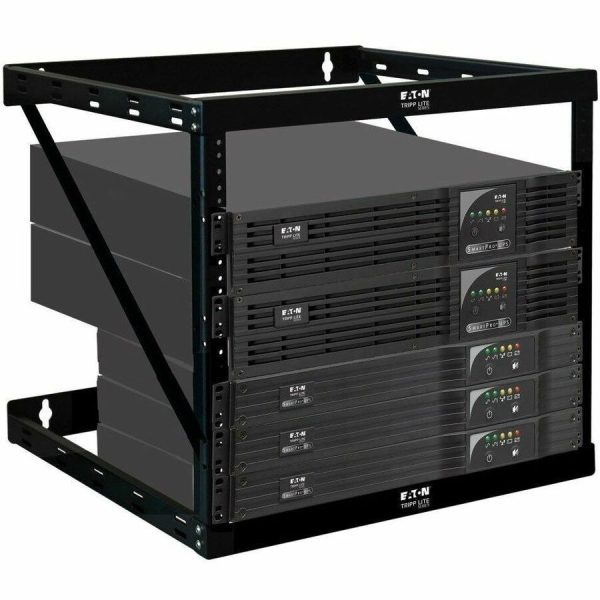 Eaton Tripp Lite Series SmartRack 12U Heavy-Duty Flat-Pack Low-Profile Switch-Depth Wall-Mount 2-Post Open Frame Rack - Image 2